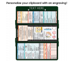 WhiteCoat Clipboard® Trifold - Green Medical Edition